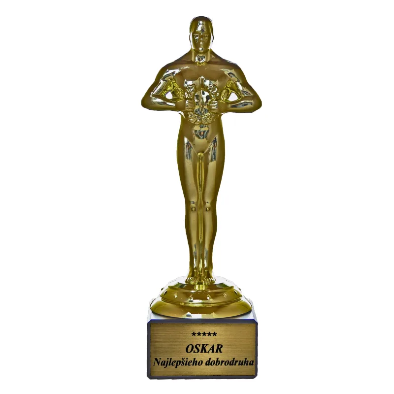 Soška Oscar - Najlepšieho dobrodruha