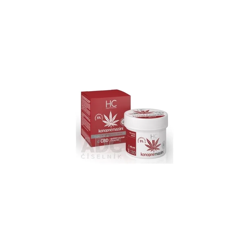 Health Culture Konopné mazanie hrejivé s CBD krém 1x125 ml