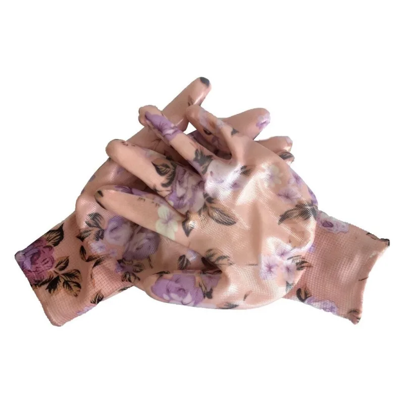 Kvetinové latexové rukavice - veľkosť 8