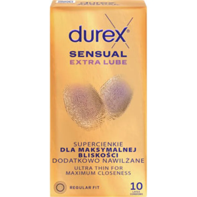 Durex kondómy Sensual Extra Lube 10 ks