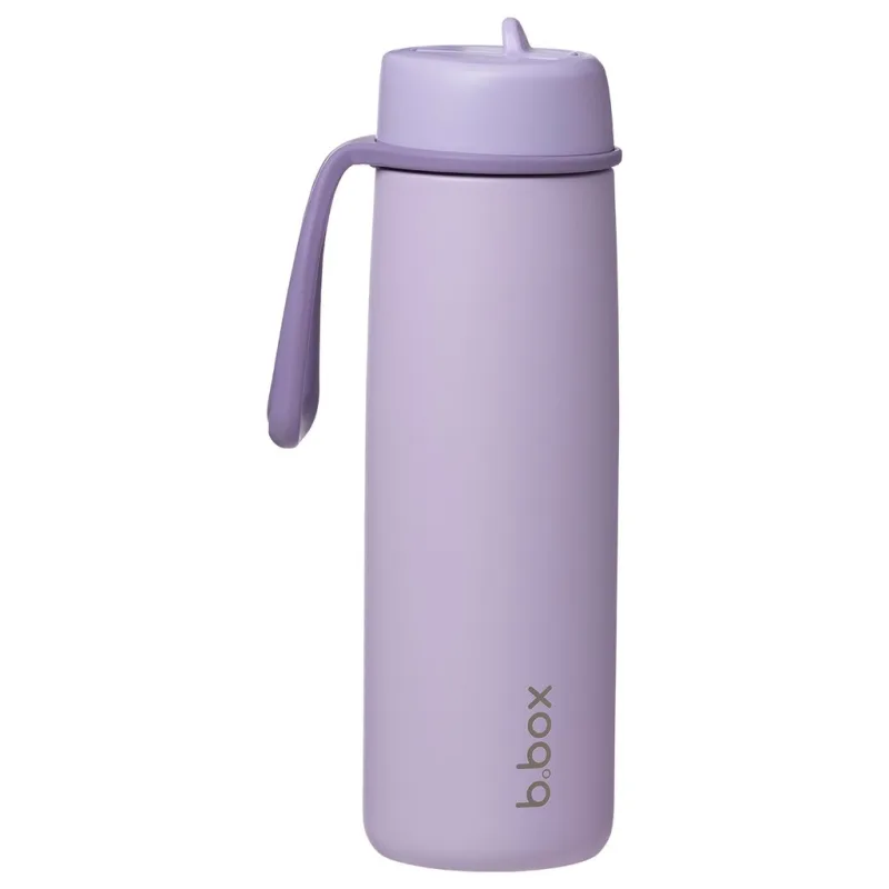 Nerezová termofľaša so slamkou 690 ml - lilac love