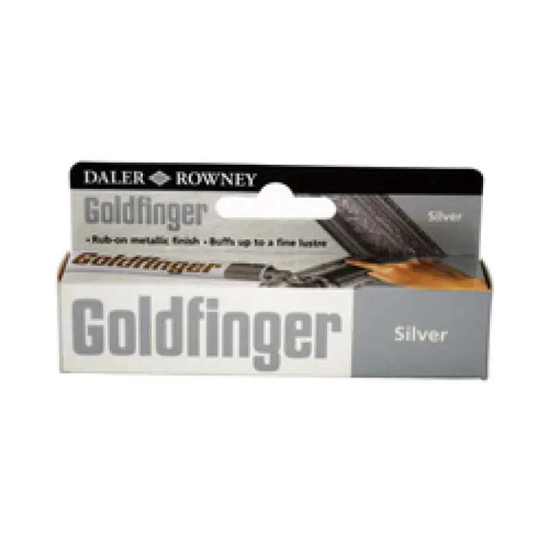 Daler-Rowney Goldfinger Metalická pasta, 22 ml - silver/striebro