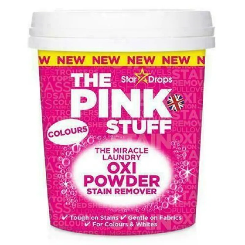 THE PINK STUFF prášok na odstránenie škvŕn z farebnej bielizne, 1 kg