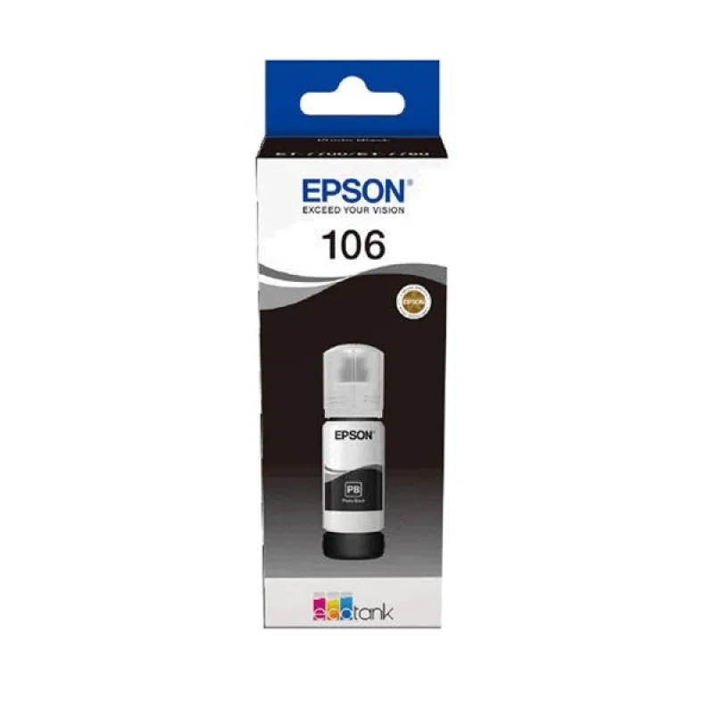 Originální inkoust Epson EcoTank 106 (C13T00R140), foto černý