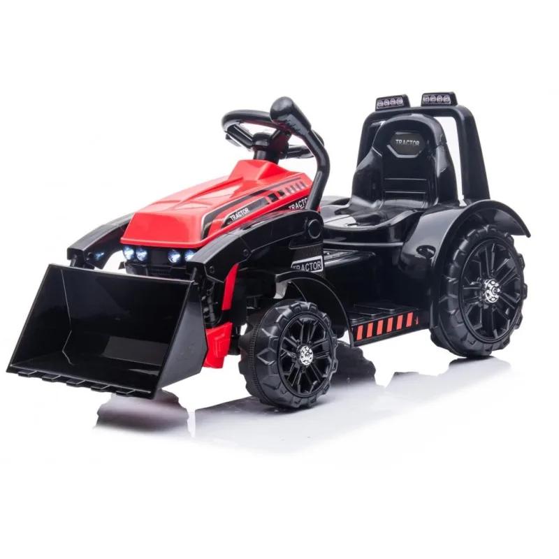 Detský elektrický traktor G320 s radlicou červený