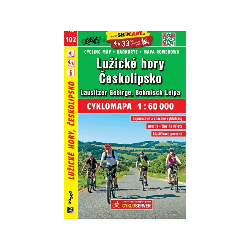 102 Lužické hory, Českolipsko 1 : 60 000
