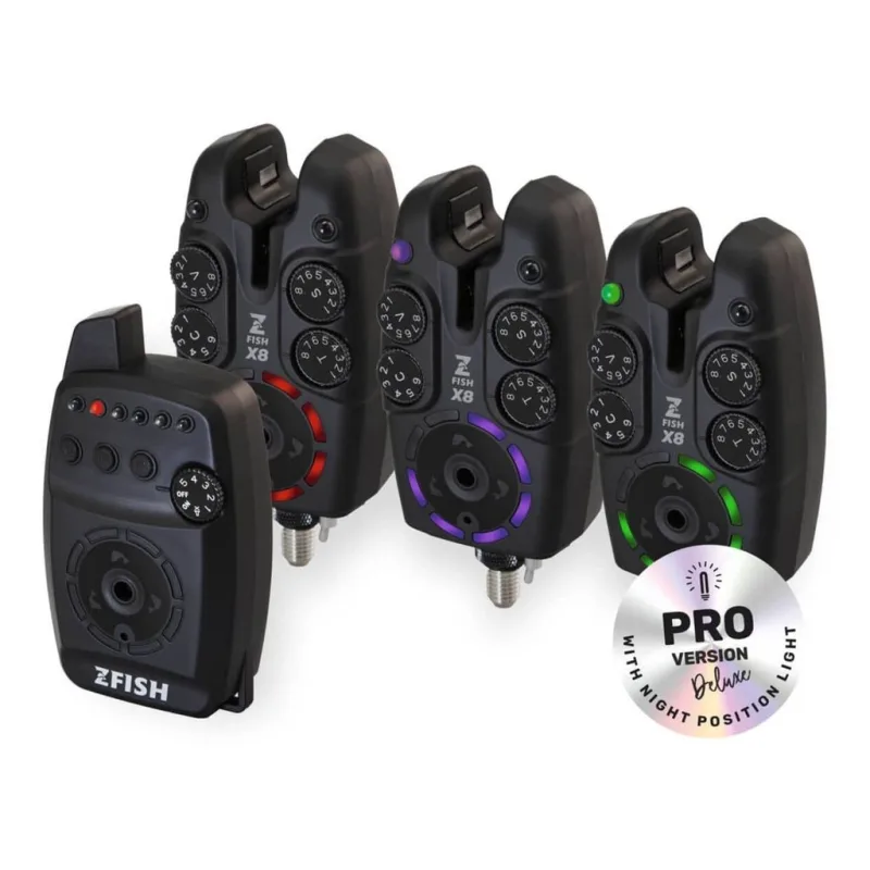 Signalizátory záberu Zfish Bite Alarm ZX8 Pro set 3+1