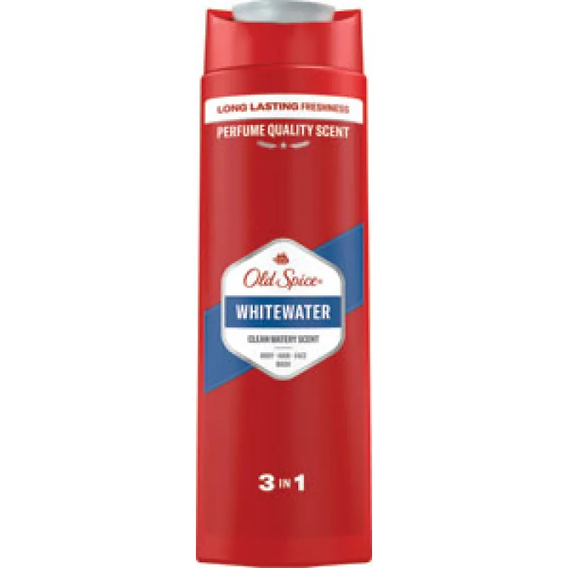 Old Spice sprchový gél a šampón 3v1 Whitewater 400 ml