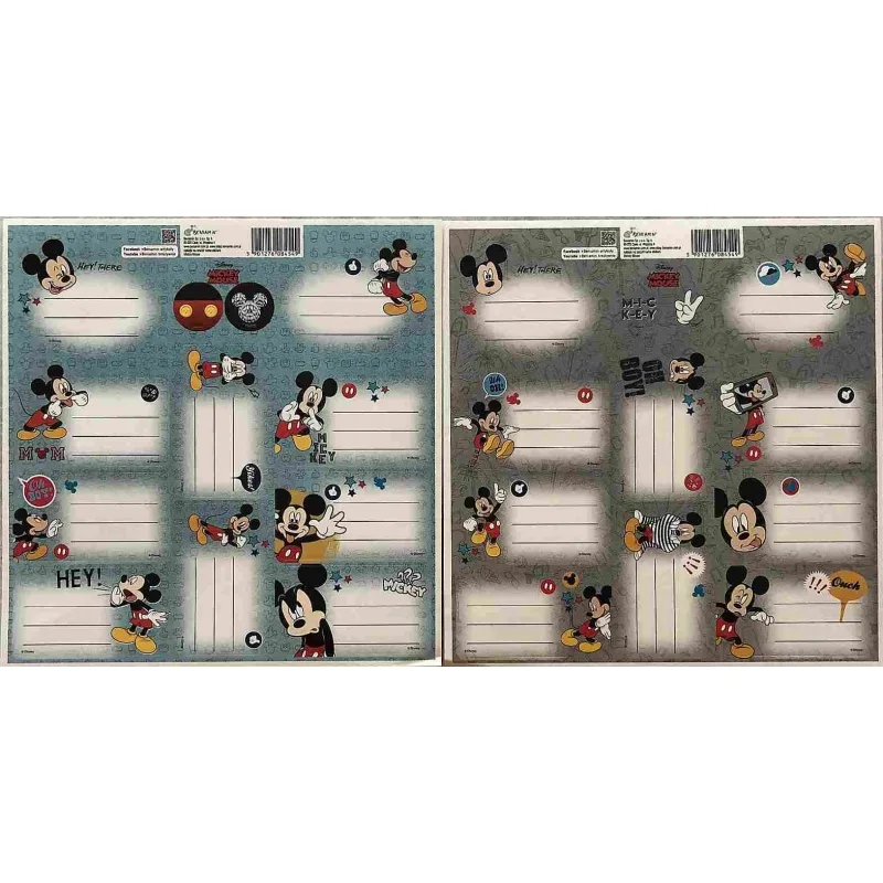 Samolepiace menovky Mickey