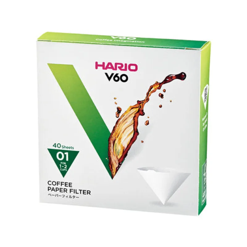 Hario papierové filtre pre V60-01 dripper 40ks