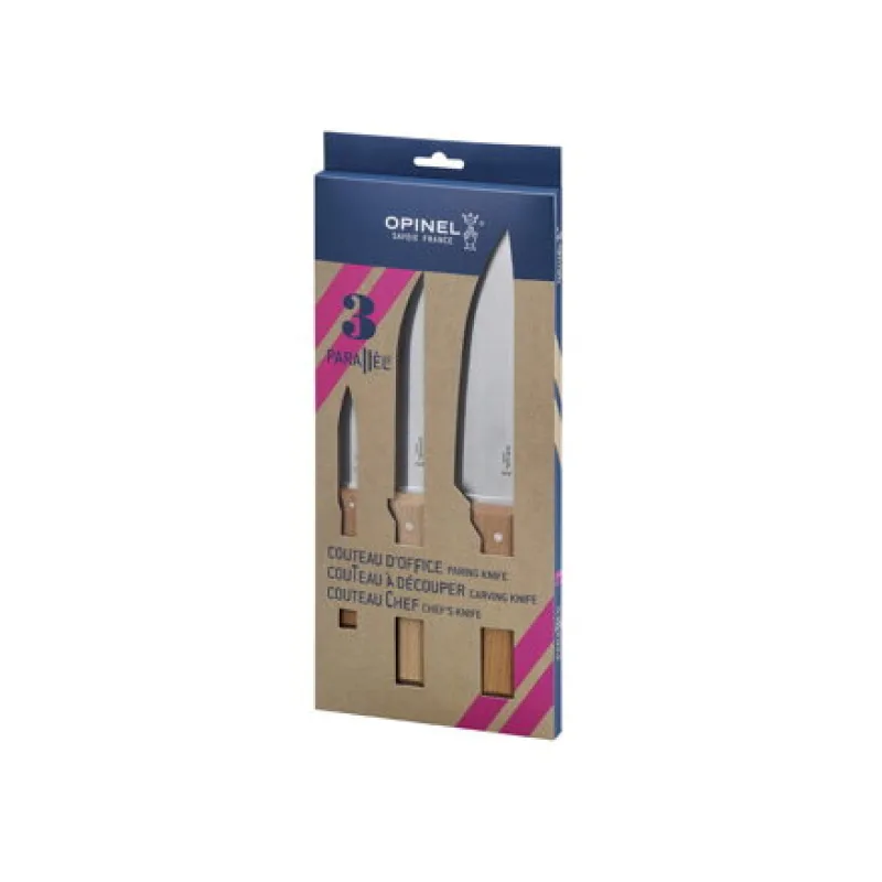 Opinel Parallele Trio Box 3 sada kuchynských nožov