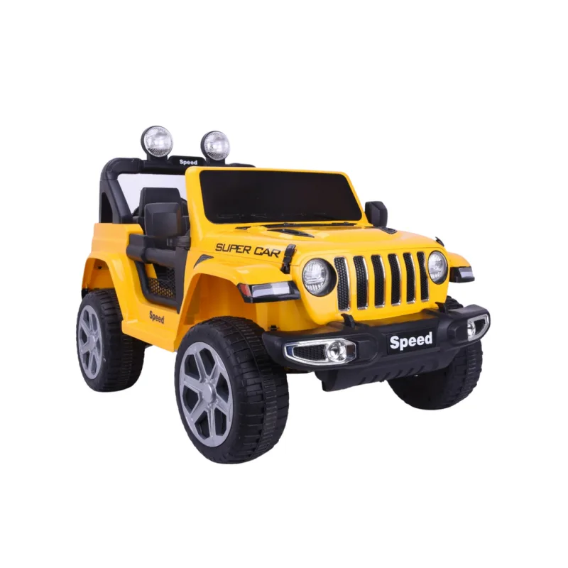 Elektrický vozík LEAN CARS FT-938 žltý 4x4 s diaľkovým ovládačom pre deti 3-8 rokov
