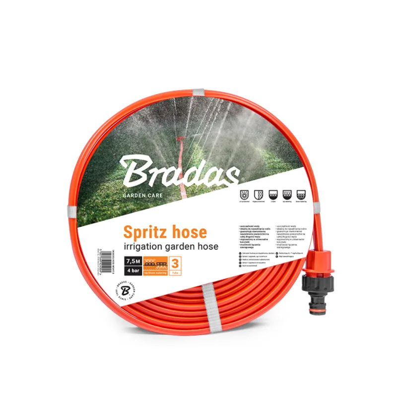 Bradas zavlažovacia hadica SPRITS HOSE 1/2", balenie 15m, 3-kanal.