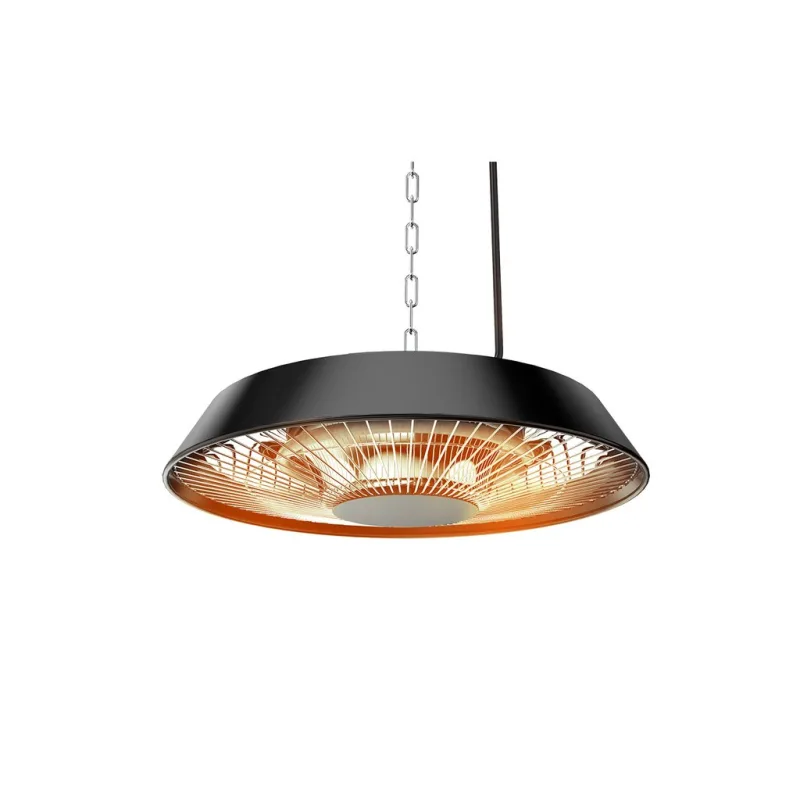 Stropný ohrievač 1500 W, hliníkový, bez diaľkového ovládania, vypínač, halogénová žiarovka, IP44 90-037