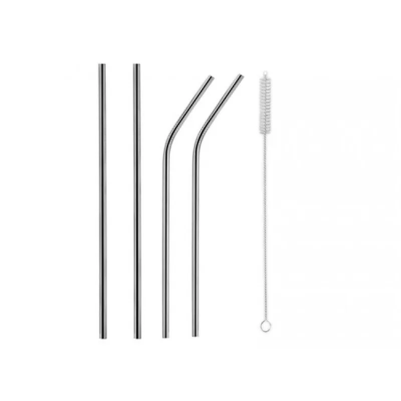 Slamky s kefkou ORION nerez 21.5cm 4ks | TrendHome.sk