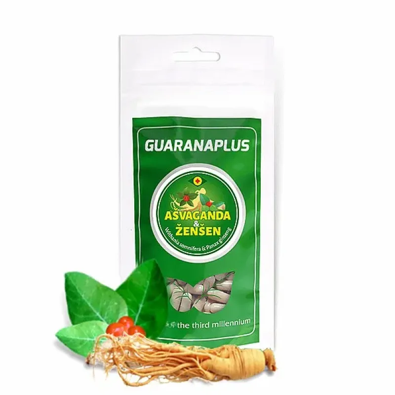 Guaranaplus Ašvaganda + Ženšen 100 kapsúl