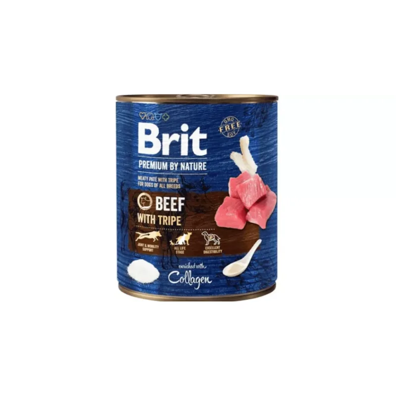 Brit Premium by Nature Adult Beef with Tripes konzerva 6x800 g