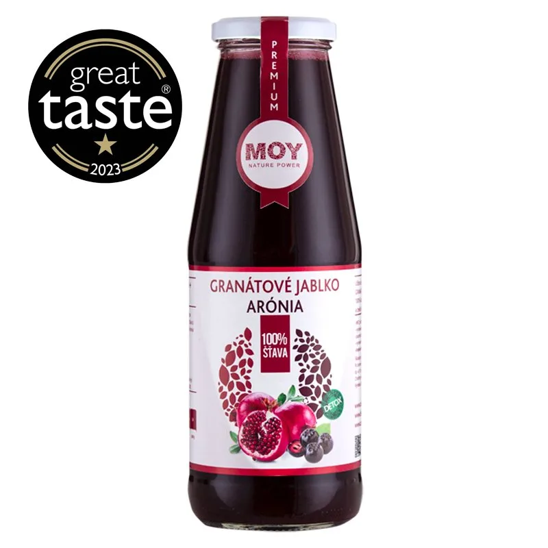 Granátové jablko Arónia 100% šťava 700ml MOY