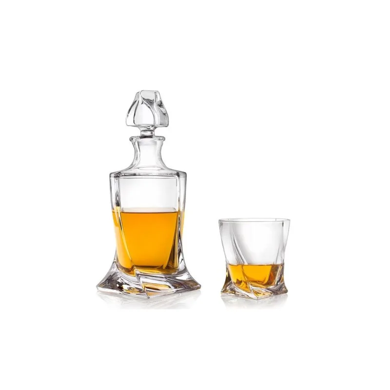 Crystal Bohemia Quadro Whisky Set (1+2)