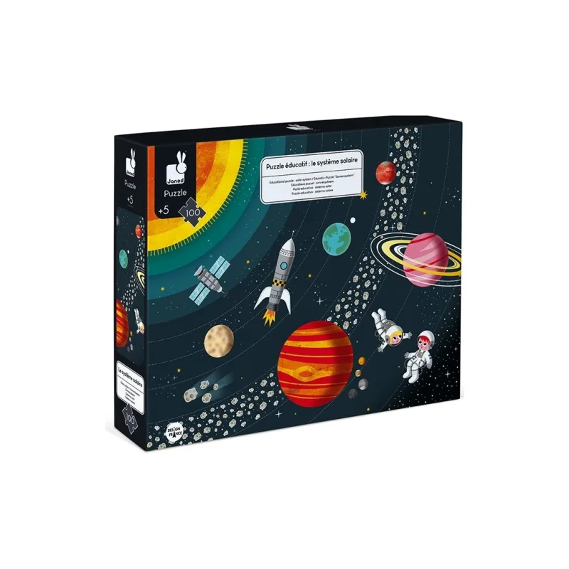 Janod Puzzle Vzdelávacie Vesmír a slnečná sústava 100 ks