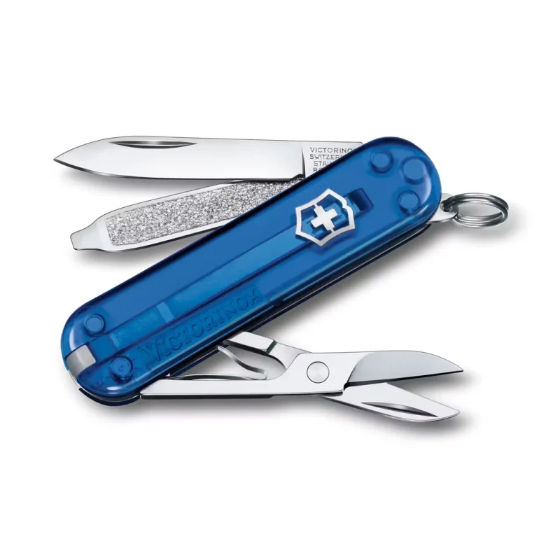 Victorinox 0.6223.T2G Classic SD Transparent Colors, 58 mm, Deep Ocean (transparentný modrý)