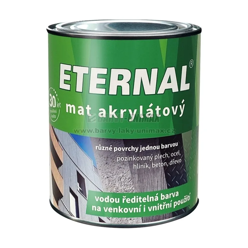 Vodou ředitelná barva ETERNAL MAT AKRYLÁTOVÝ - <span>10 kg</span> - 01 bílý