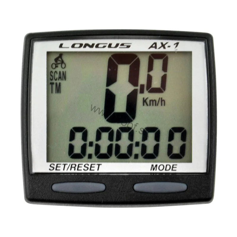 Cyklopočítač Longus AX-1 8F čierny - SooF.sk