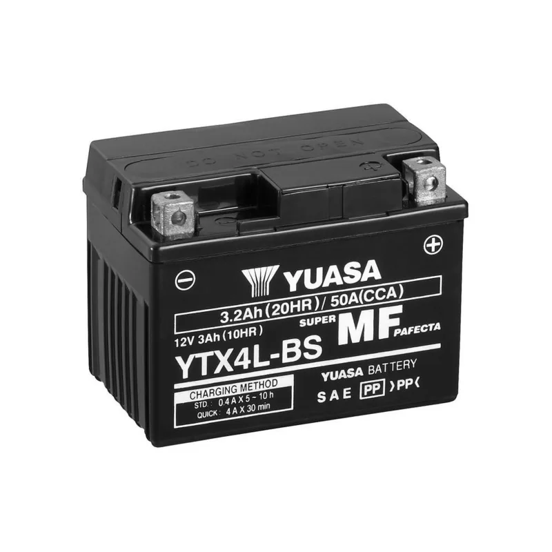Bezúdržbový motocyklový akumulátor YUASA YTX4L-BS