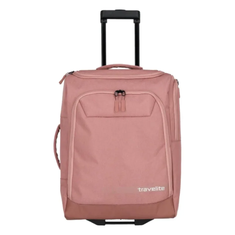 Cestovná taška Travelite Kick Off Wheeled Duffle S Rosé 44 l