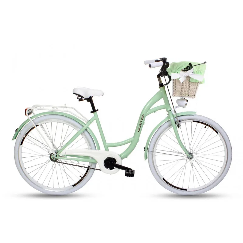 Retro Bicykel GOETZE COLOURS 26/28" 1 Prevodový Mentolový +Košík