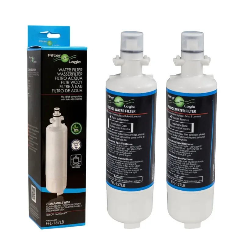 FilterLogic FFL-157LB filter do chladničky (kompatibilný s Beko Lamona 4874960100) (2 ks)