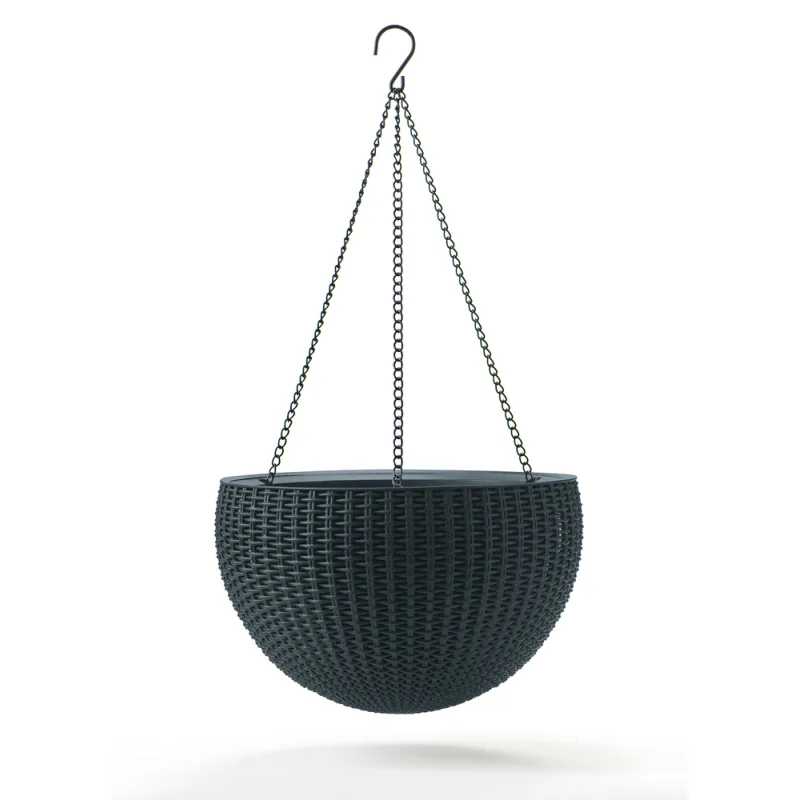 Závesný kvetináč HANGING SPHERE - BAREVNÁ VARIANTA: Grafit