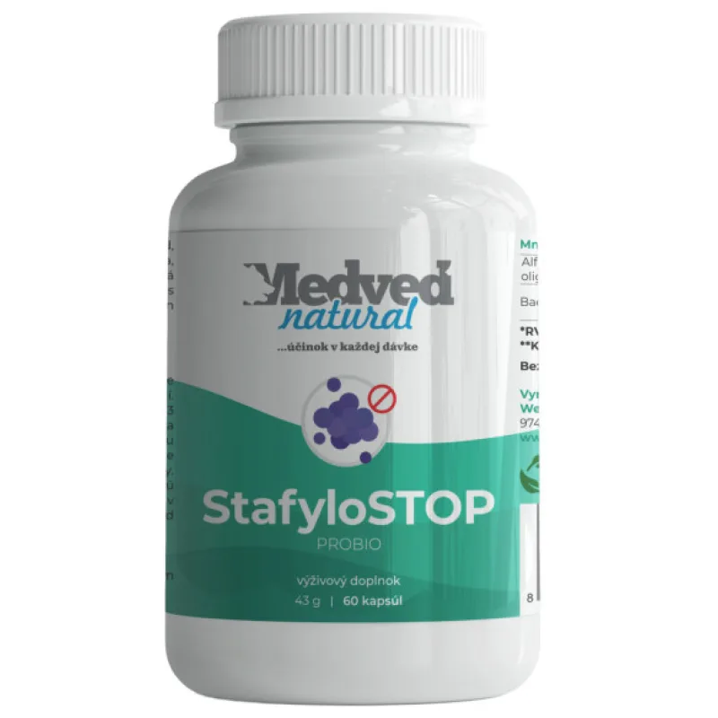 Medveď natural StafyloSTOP 60 kapsúl