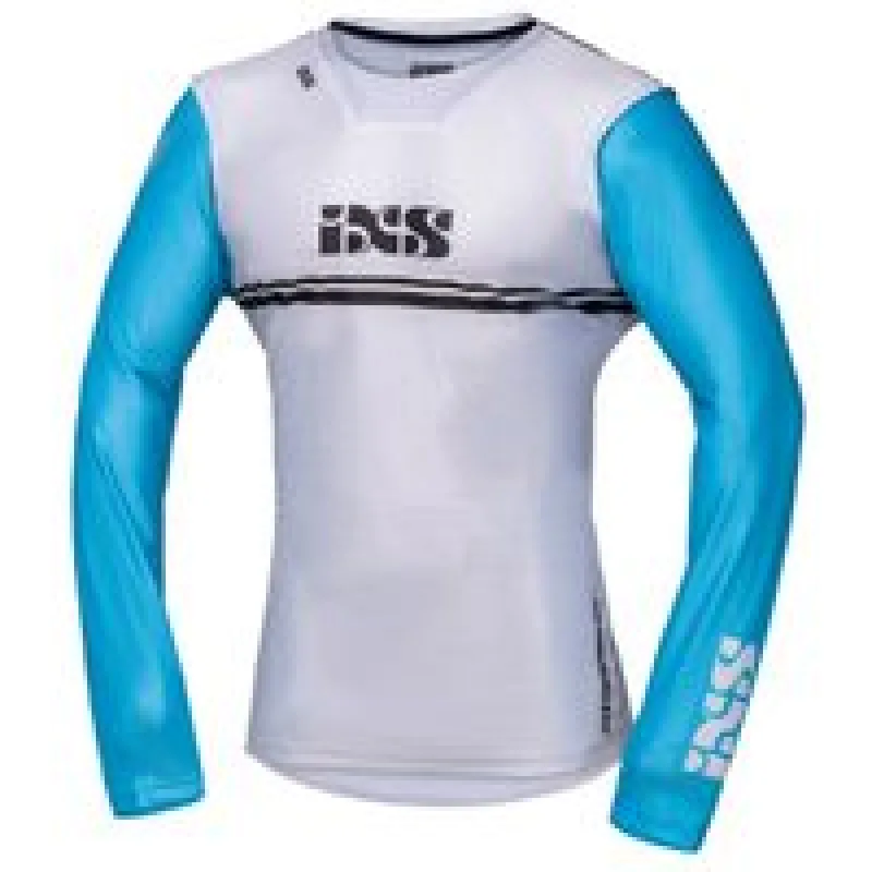 MX Jersey iXS TRIGGER 4.0 X35018 light grey-turquoise-anthracite S