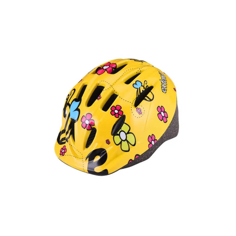 Detská prilba Extend - LILLY žlté kvety, S/M (51-54cm)