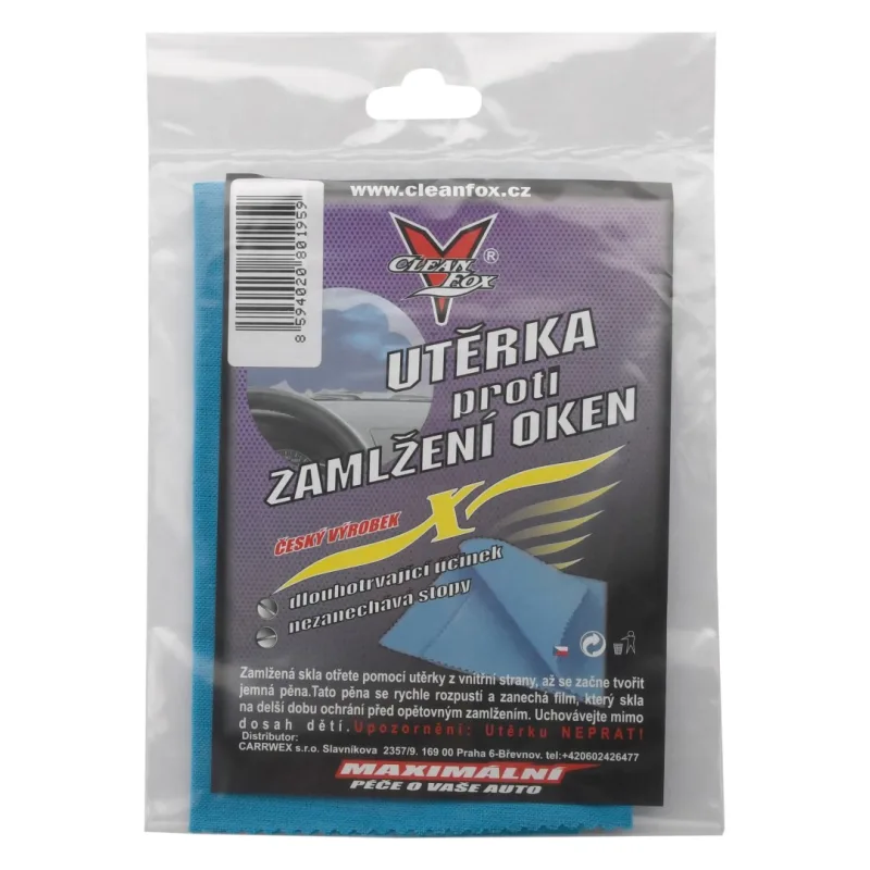 Clean Fox Utierka proti zahmlievaniu okien