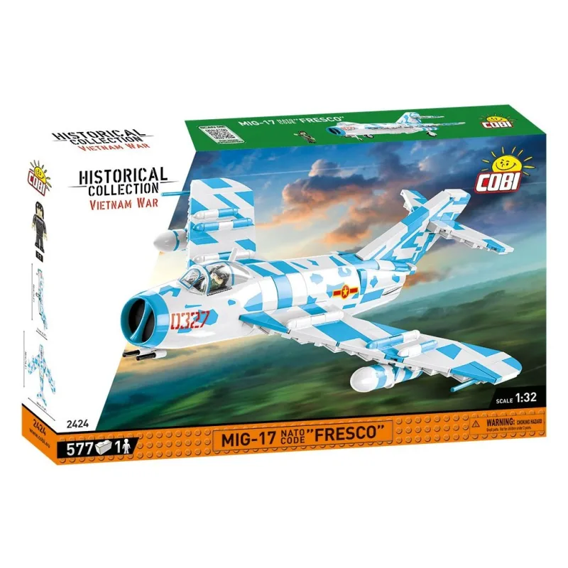 Cobi 2424 Vietnam War MIG-17 FRESCO, 1:32, 577 k, 1 f