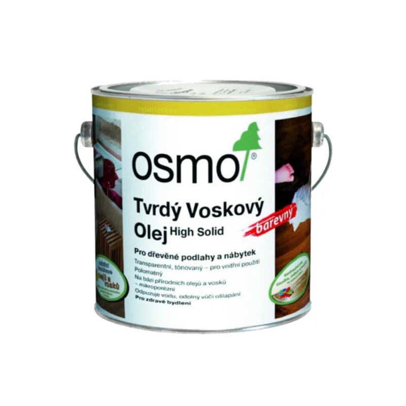 OSMO Tvrdý voskový olej farebný