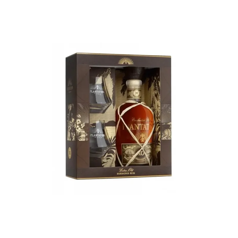 Plantation XO 20th Anniversary 40% 0,7l + 2 poháre