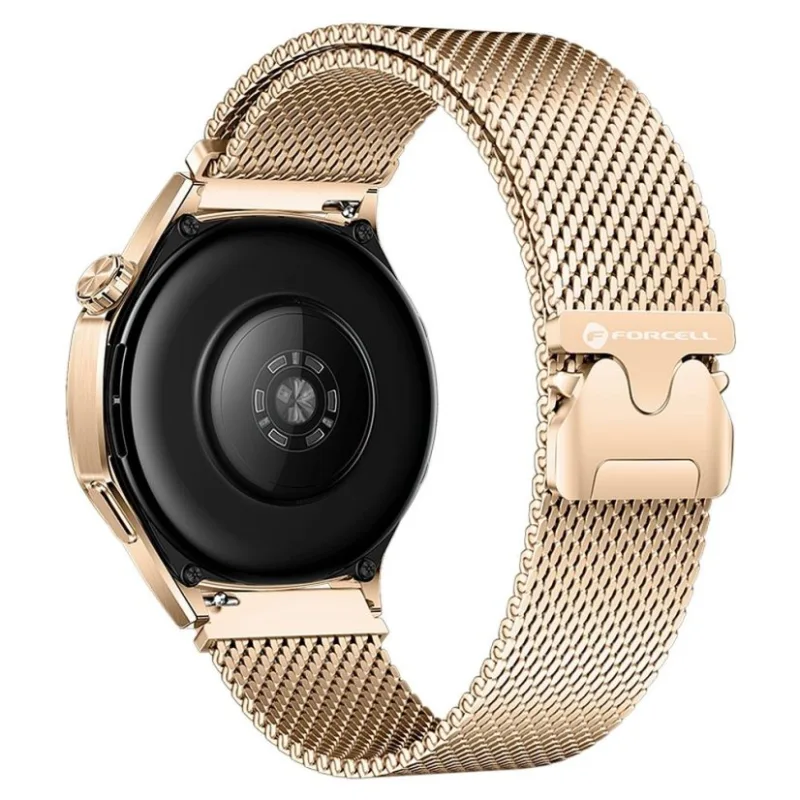 Remienok na Samsung Galaxy Watch Forcell F-Design Fs10 Magnetic Steel 22 mm Golden