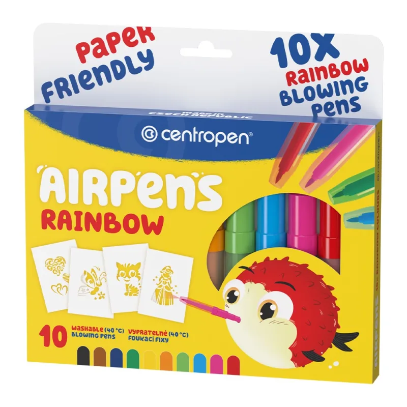Fixy - fúkacie CENTROPEN 1500/10 Rainbow Colours