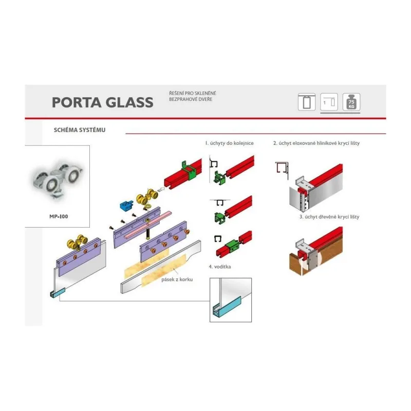 Porta Glas 8mm 1202