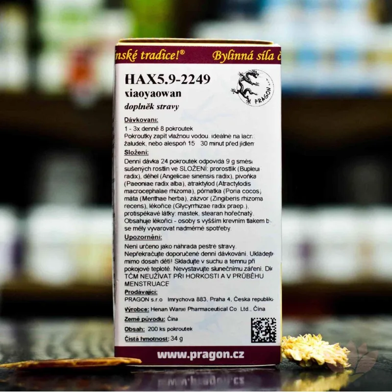 HAX5.9 - xiāoyaowan, zmes bylín, guličky, výživový doplnok, 200 guličiek