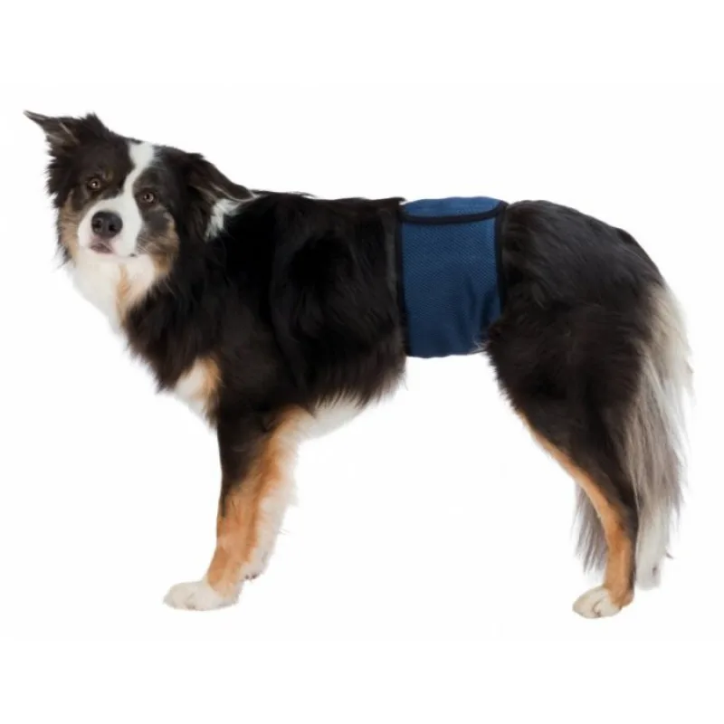 Brušný pás na podložky pre psa samca S 29-37 cm tmavo modrý