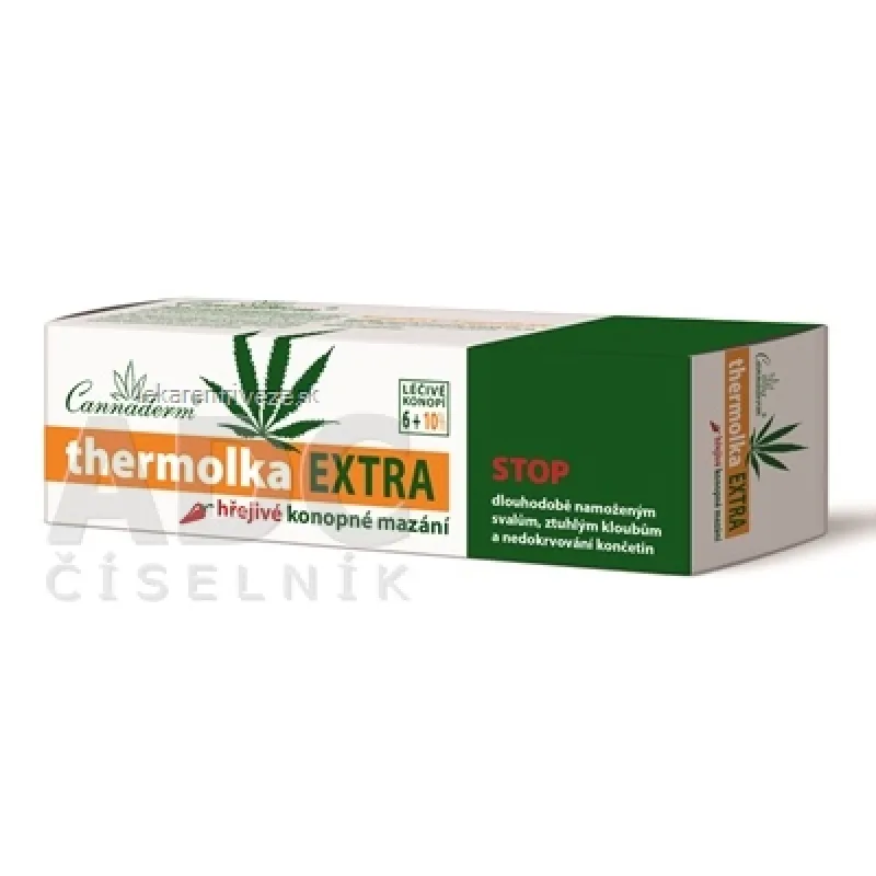 Cannaderm THERMOLKA EXTRA hrejivé konopné mazanie 1x150 ml
