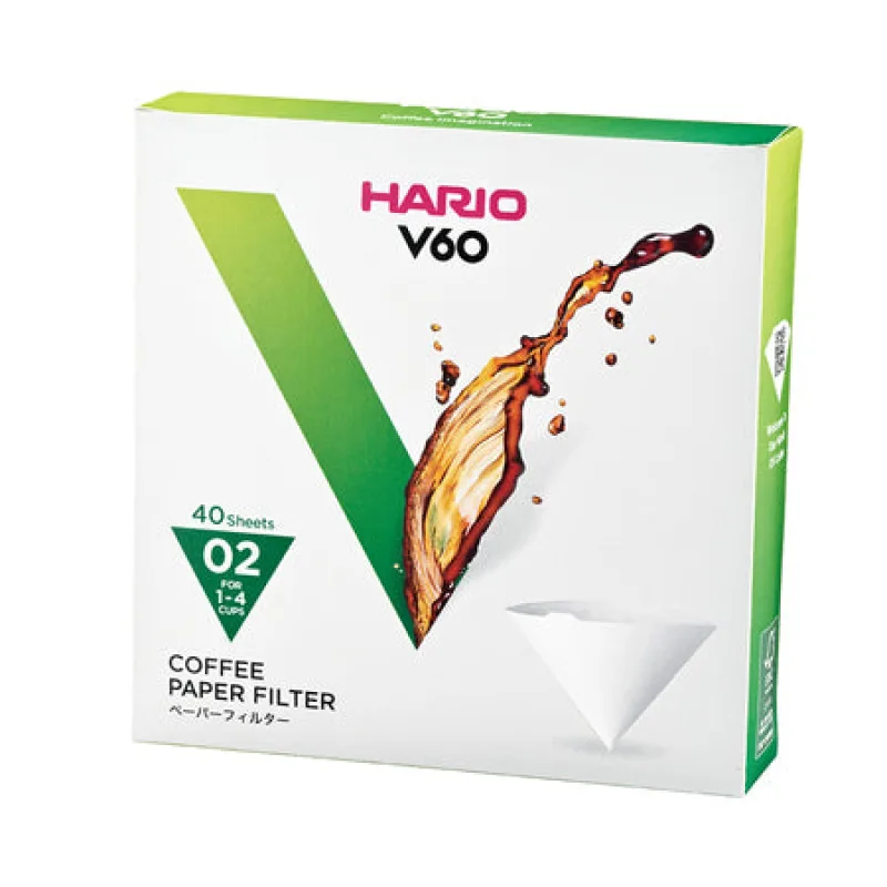 Hario papierové filtre pre V60-02 dripper 40ks