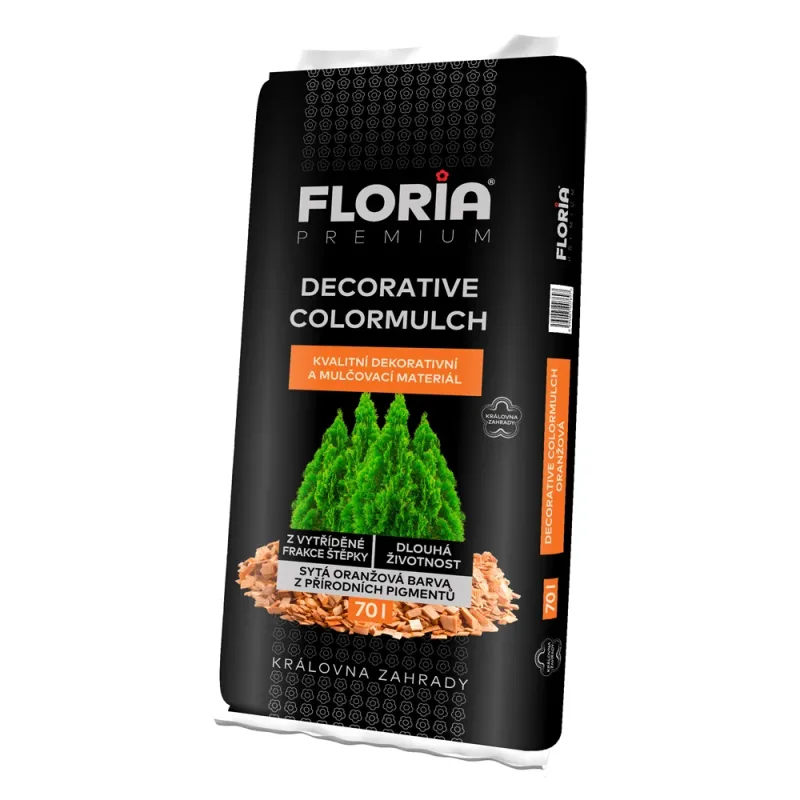 FLORIA PREMIUM Decorative ColorMulch oranžová 70 l | Zafido.sk