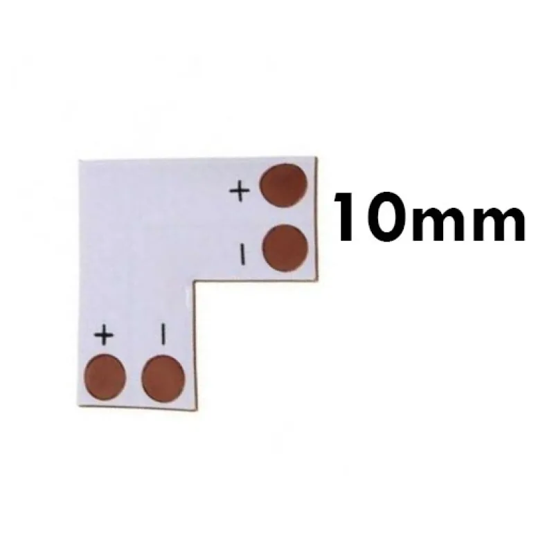Rohová spojka pre LED pásy 5050, 5630 10mm