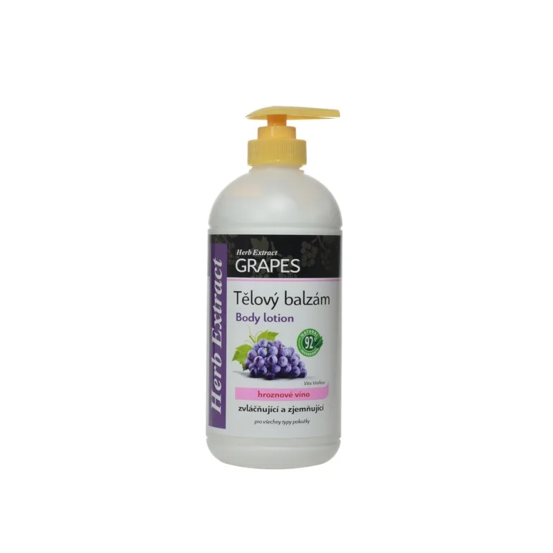 Telový balzam hrozno HERB EXTRACT 500 ml