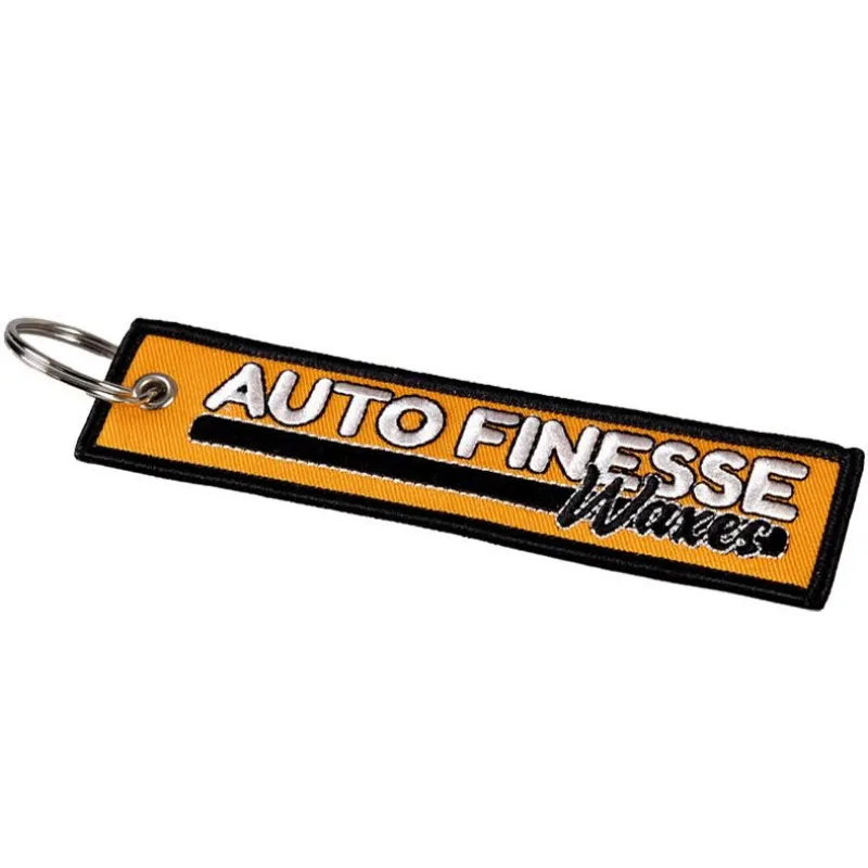 Prívesok na kľúče Auto Finesse Retro Race Tag V2 - oranžový
